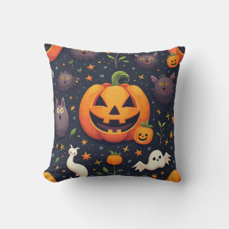 Halloween Pumpkin Cushion Kudde