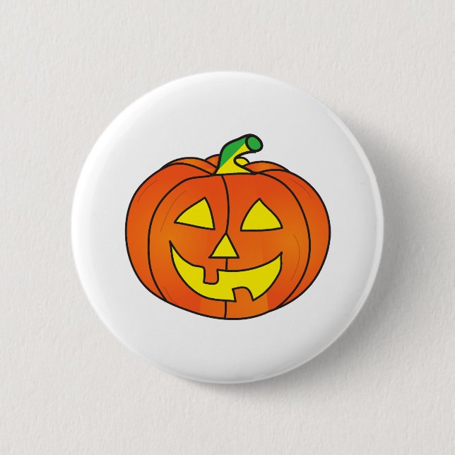 Halloween Pumpkin Cute Witch Chicken Knapp (Framsida)