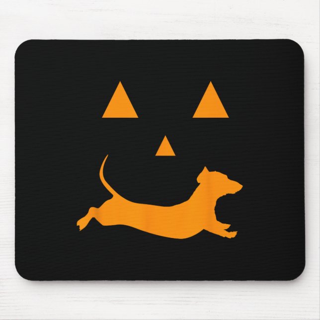 Halloween Pumpkin Dachshund Jack-o-lantern Costum Musmatta (Framsidan)