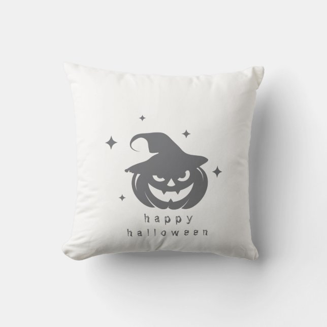 Halloween Pumpkin Decorative Pillow Kudde (Framsida)