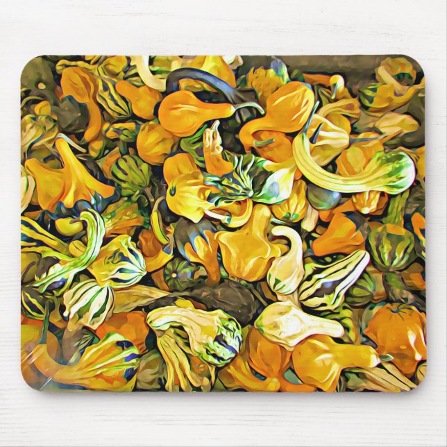 Halloween Pumpkin Decorative Squash Mouse Pad Musmatta (Framsidan)