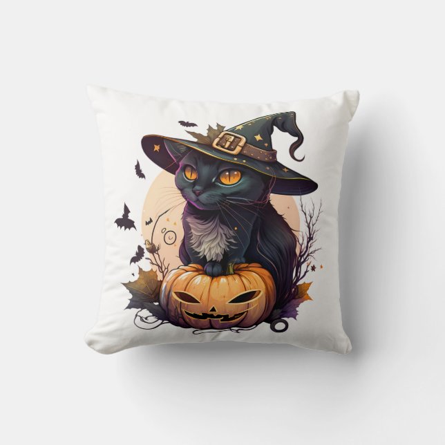 Halloween Pumpkin Dekorativ kudde (Framsida)