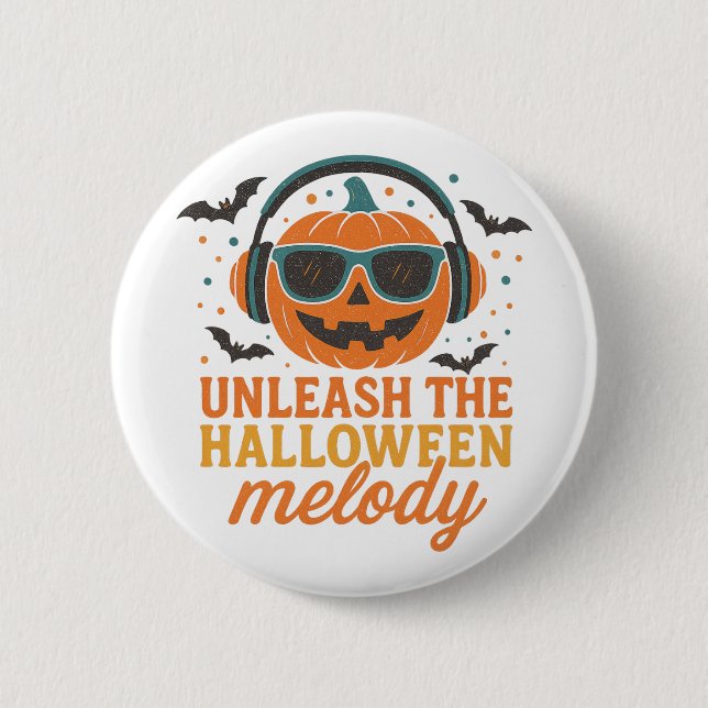 Halloween Pumpkin DJ Unleash Melody Music Knapp (Framsida)