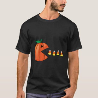 Halloween Pumpkin Eating Candy corn T Shirt
