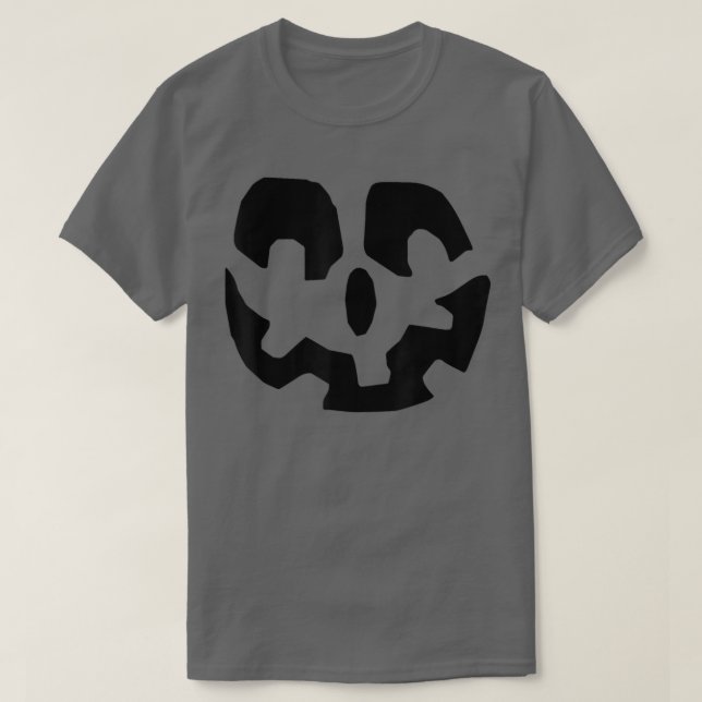 Halloween Pumpkin Face Jack o' lantern Lazy Costum T Shirt (Design framsida)