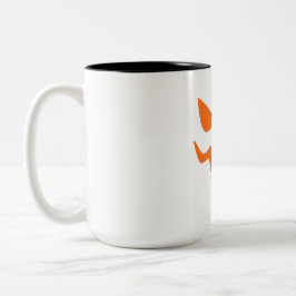 Halloween Pumpkin Face Mug – Cute & Festive Orange Två-Tonad Mugg