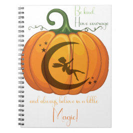 Halloween Pumpkin Fairy-design Anteckningsbok
