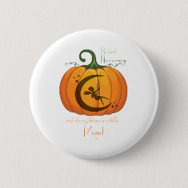Halloween Pumpkin Fairy-design Knapp