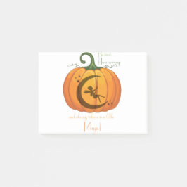 Halloween Pumpkin Fairy-design Post-it Block