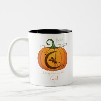 Halloween Pumpkin Fairy-design Två-Tonad Mugg