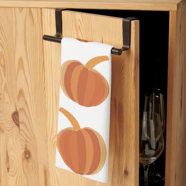 Halloween Pumpkin Fall Autumn Halloween Kökshandduk (Thirds Fold)