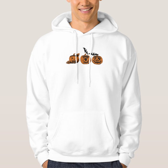 Halloween/pumpkin/fladdermus Hoodie (Framsida)