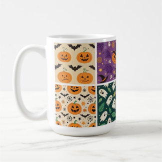 "Halloween Pumpkin Fladdermus Mönster Mugg" Kaffemugg