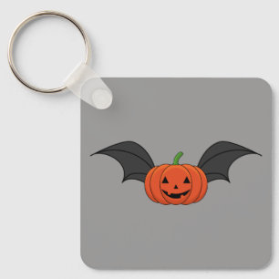 Halloween Pumpkin Fladdermus Nyckelring