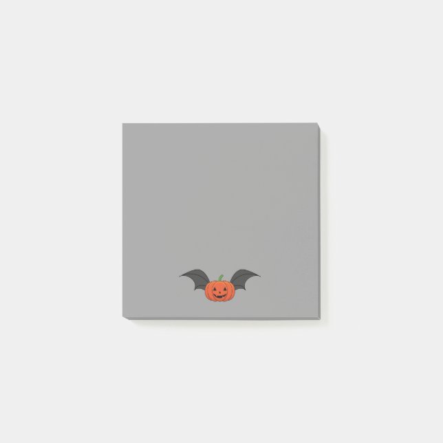 Halloween Pumpkin Fladdermus Post-it Block (Framsida)