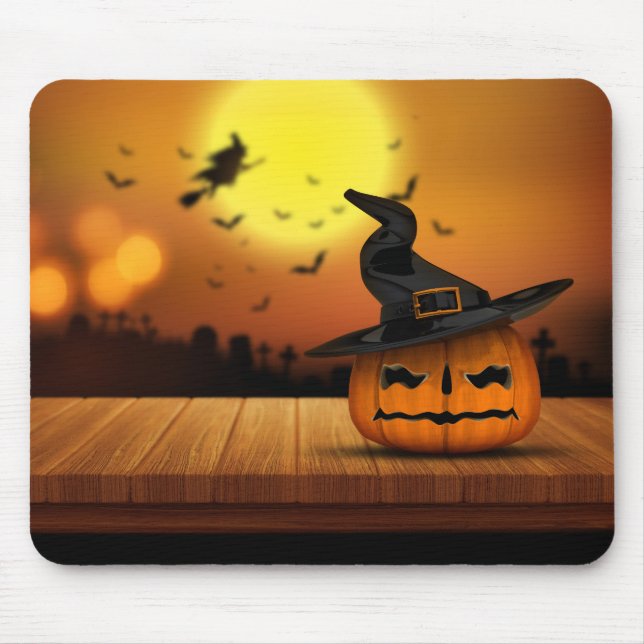 Halloween Pumpkin Fladdermus & Witches #3 Musmatta (Framsidan)
