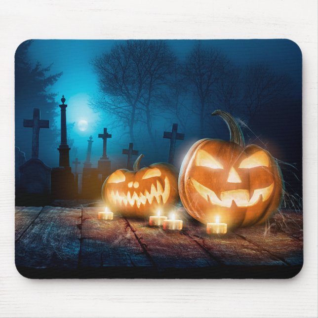 Halloween Pumpkin Fladdermus & Witches #5 Mus Pad Musmatta (Framsidan)