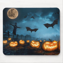 Halloween Pumpkin Fladdermus & Witches #6 Mus Pad