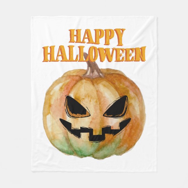Halloween - Pumpkin Fleecefilt (Framsidan)