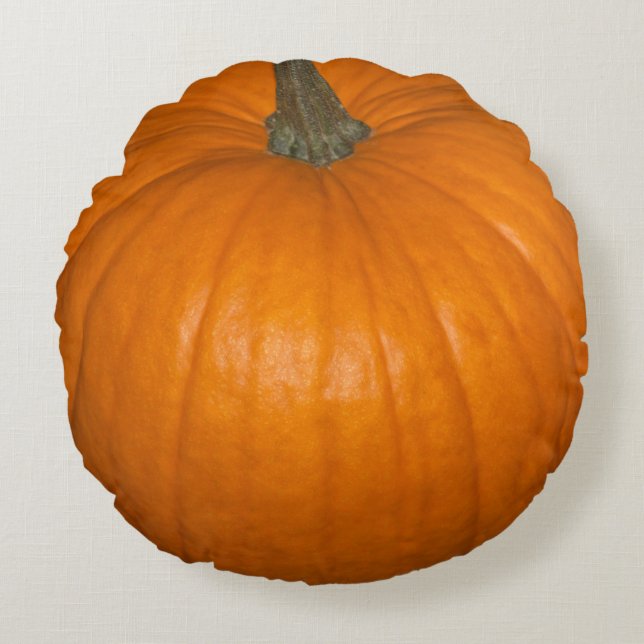 Halloween Pumpkin Food Photography Rund Kudde (Framsidan)