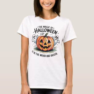 Halloween Pumpkin Ghost Magic T Shirt