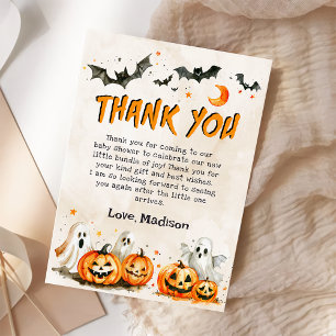 Halloween Pumpkin Ghost Party - tackkort Tack Kort