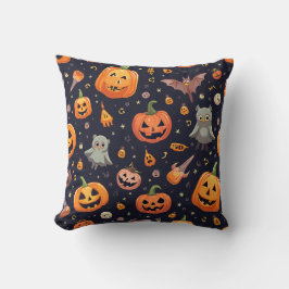 Halloween Pumpkin Ghost Pillow Cushion Kudde