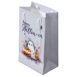 Halloween Pumpkin Ghost Small Bus eller godis Bag