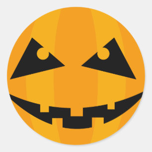 Halloween Pumpkin Gift Märkre Runt Klistermärke