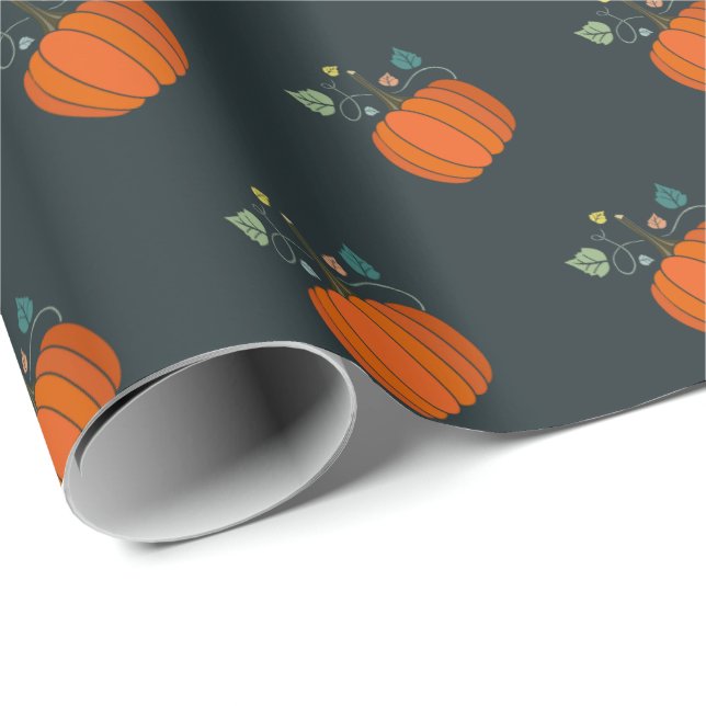 Halloween Pumpkin Gift Wrapping Papper Presentpapper (Rullad Hörn)