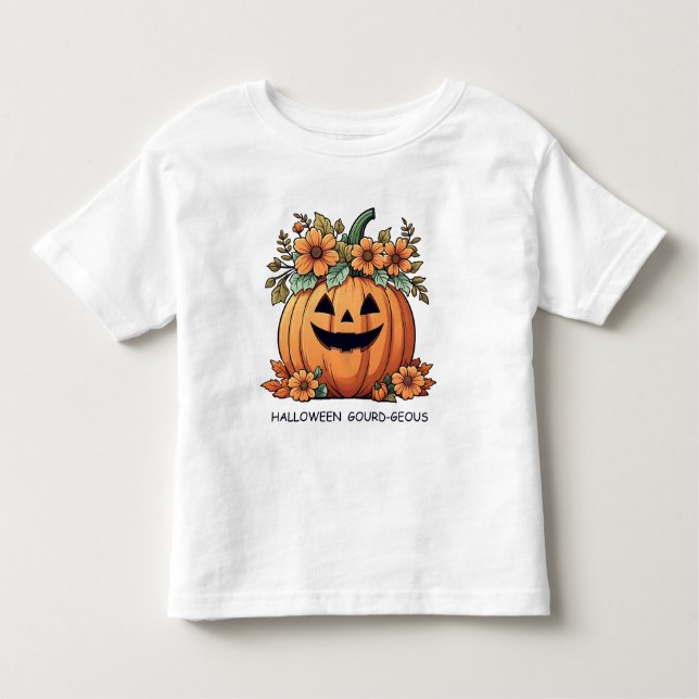 Halloween Pumpkin Gourd-geous T Shirt (Framsida)