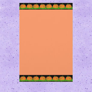 Halloween Pumpkin Gräns Brevpapper