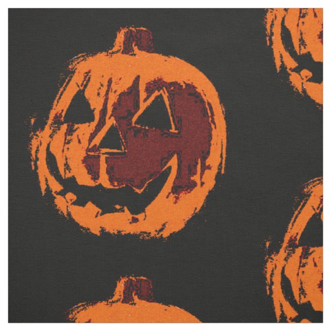 Halloween Pumpkin - grunge stil + dina idéer Tyg (Provkarta)