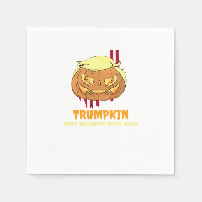 Halloween Pumpkin, Halloween-Trumpkin Pappersservett (Framsidan)