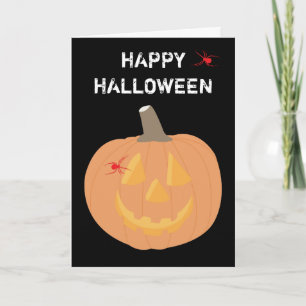 Halloween Pumpkin-hälsningskort Kort