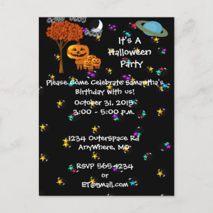 HALLOWEEN PUMPKIN HEADS-inbjudan Inbjudan Vykort