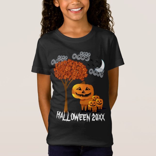 HALLOWEEN PUMPKIN HEADS T-shirt (Framsida)