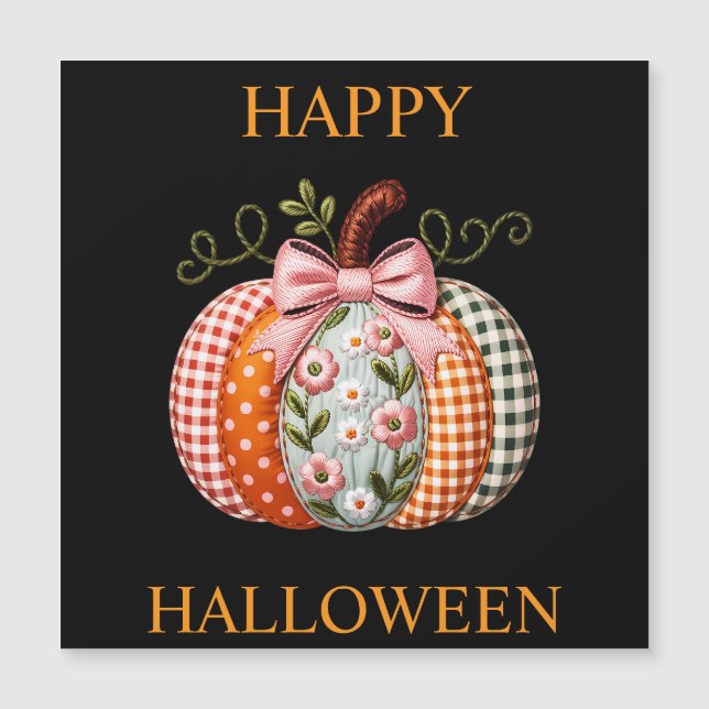 Halloween Pumpkin Helgdag Magnet Card (Framsida)
