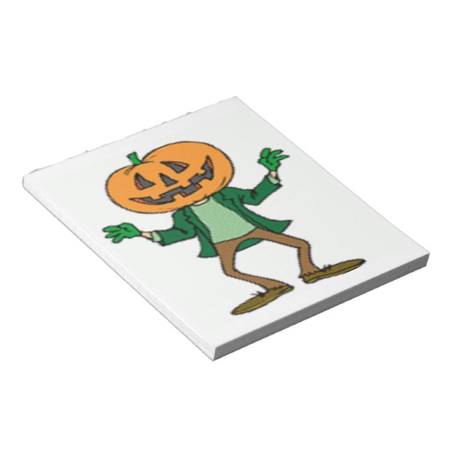 HALLOWEEN PUMPKIN HUAD ANTECKNINGSBLOCK (Vinklad)
