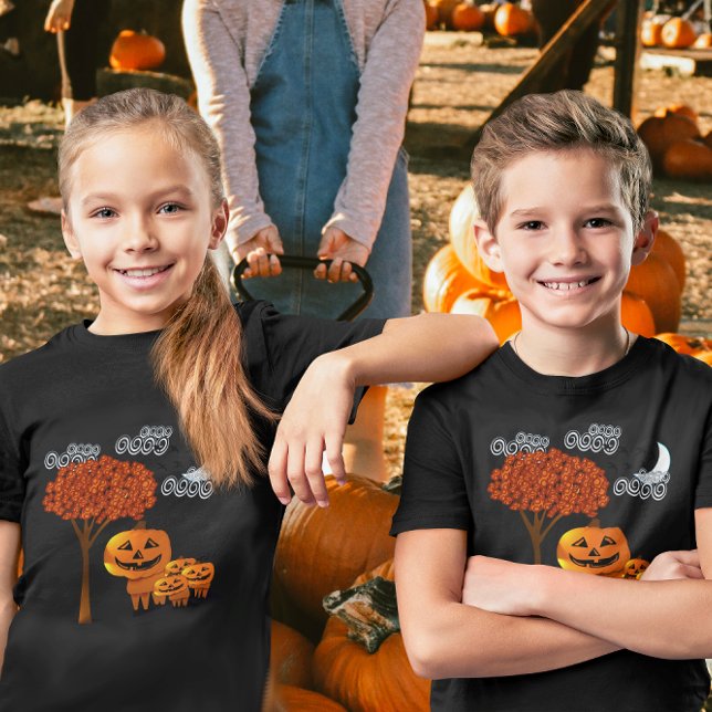 Halloween Pumpkin-huvuden T-shirt (Skapare uppladdad)
