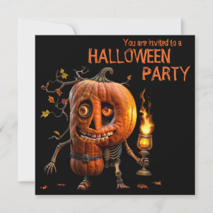 Halloween Pumpkin Inbjudningar