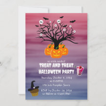 Halloween Pumpkin Jack o’ Lantern Dead Träd