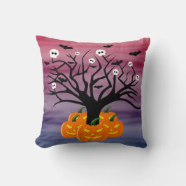 Halloween Pumpkin Jack o’ Lantern Dead Träd Kudde