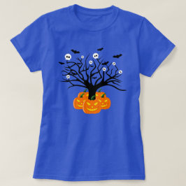 Halloween Pumpkin Jack o’ Lantern Dead Träd T Shirt