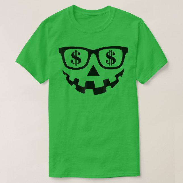 Halloween Pumpkin Jack o lantern Eyelaschleopard T Shirt (Design framsida)