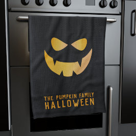 Halloween Pumpkin Jack o lantern Kitchen Towel Kökshandduk