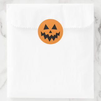 Halloween Pumpkin Jack o lantern Orange Runt Klistermärke