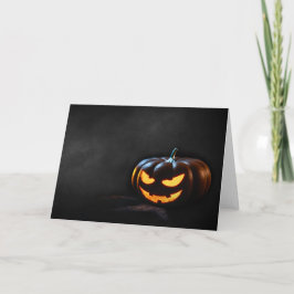 Halloween Pumpkin Jack-O-Lantern Spooky Kort