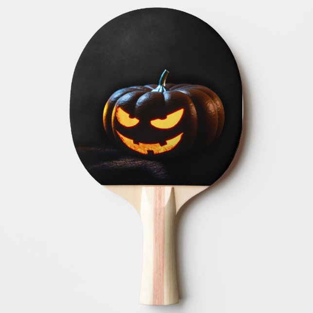 Halloween Pumpkin Jack-O-Lantern Spooky Pingisracket (Framsidan)