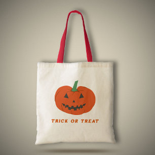 Halloween Pumpkin Jack o lantern Tote Bag Tygkasse